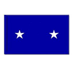 Air Force Major General Flag with Pole Hem, AAIRFSTAR223PH