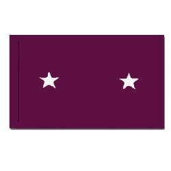 Army Medical Major General Flag with Pole Hem, AARMSTAR235PH