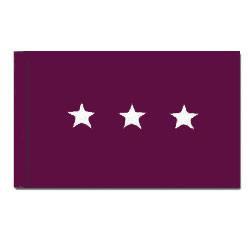 Army Medical Major General Flag with Pole Hem, AARMSTAR323PH