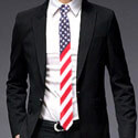 American Flag Skinny Tie, ALIXFLAGTIE
