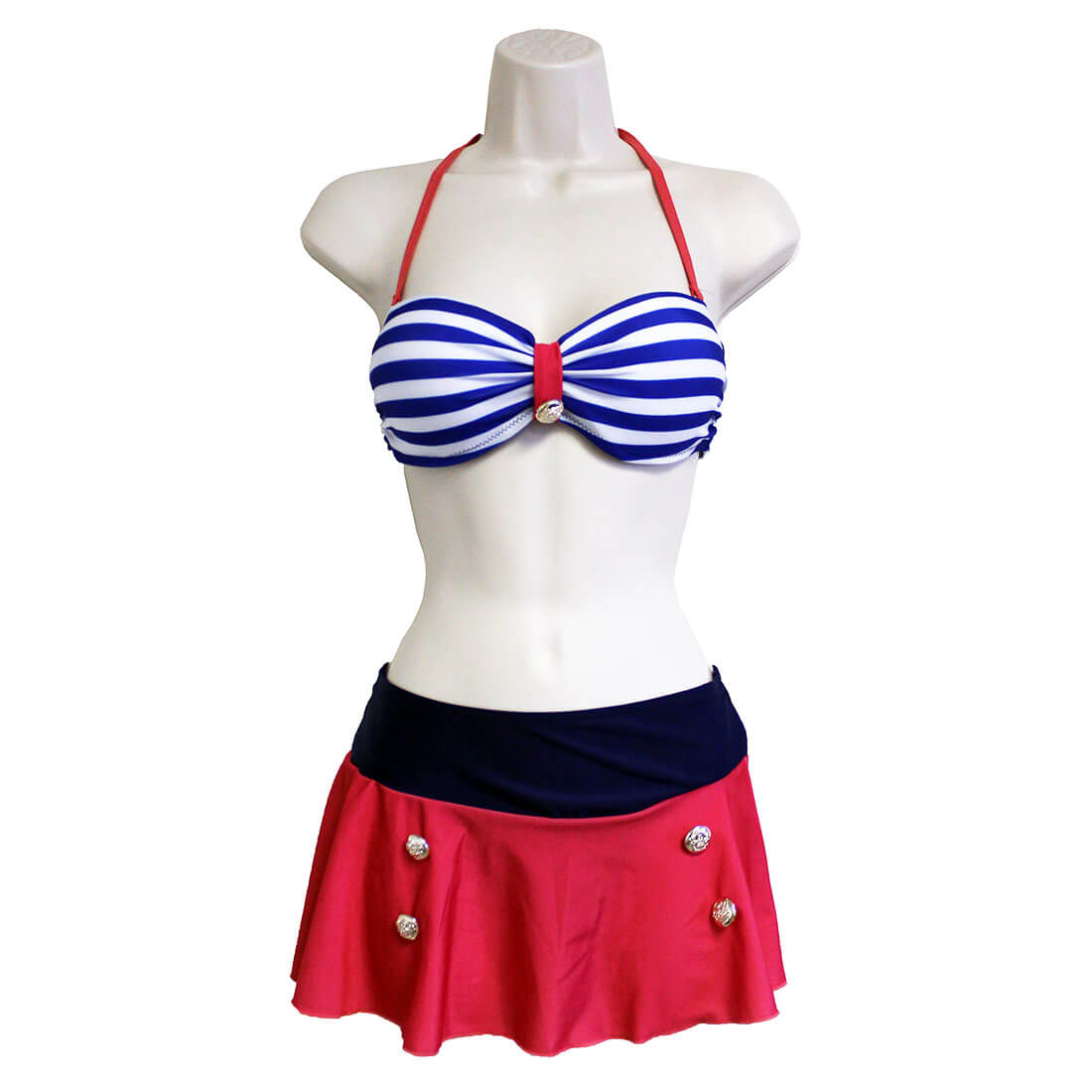 Girls' removable padding bra without underwiring Sailor Blue Box Poker