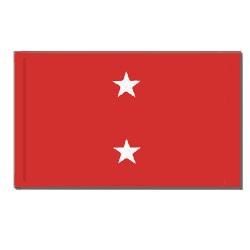 Marine Corps Major General Flag with Pole Hem, AMARISTAR246PH