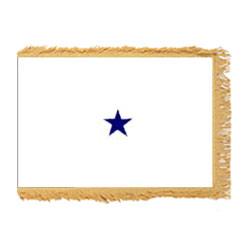 Navy Not of the Line Rear Admiral Lower Half Fringed Flag with Pole Hem, ANAVYNOL158PHF