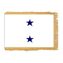 Navy Not of the Line Rear Admiral Upper Half Fringed Flag with Pole Hem, ANAVYNOL258PHF