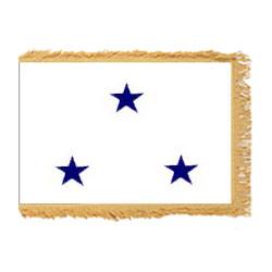 Navy Not of the Line Vice Admiral Fringed Flag with Pole Hem, ANAVYNOL323PHF