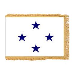 Navy Not of the Line Admiral Fringed Flag with Pole Hem, ANAVYNOL423PHF