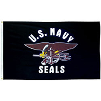 Navy Seals Economy Polyester Flag (3 ft. x 5 ft.), ANAVYS35P