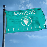 BSI's AS9100 Certified Flag, BSIAS91003917F