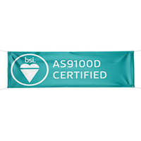BSI's AS9100D Certified Banner, BSIAS91003917H