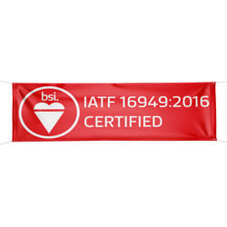 BSI IATF 16949:2016 Certified Banner, BSIIATF1691639