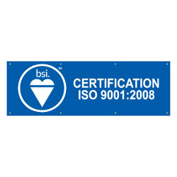 French BSI's ISO 9001:2008 Banner, BSIISO90010839F