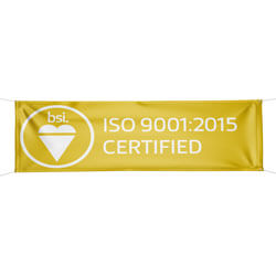 BSI's ISO 9001:2008 Banner, BSIISO90011539H