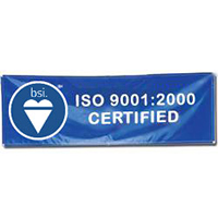 BSI's ISO 9001:2000 Banner, BSIISO9001239H