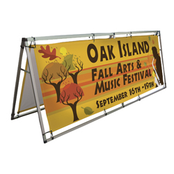 Horizontal A-Frame Display Kit with 8 ft Banners, CB210107