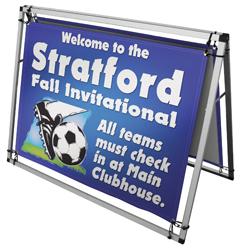 Horizontal A-Frame Display Kit with 4 ft Banners, CB210109