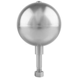 Silver Ball Ornament for In-Ground Flagpoles, CBALL3S