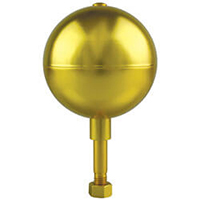Gold Ball Ornament for In-Ground Flagpoles, CBALL3