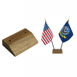 Base for 2 Miniature 4 x 6 in. Flags, CBASE050529