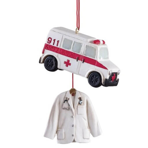 Medical Profession Dangle Resin Ornament, CBK102329A