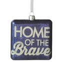 Home of the Brave Glass Ornament, CBK119831