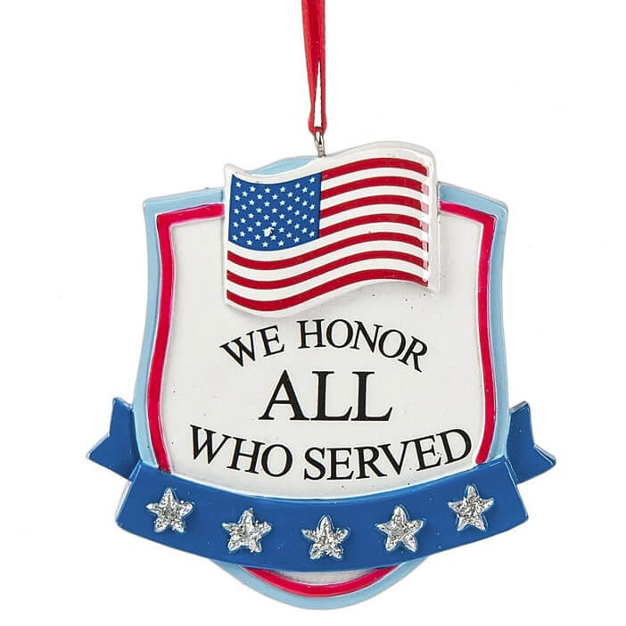 we honor all who served ornament military themed christmas ornaments