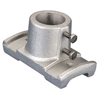 Street pole bracket for single arm
