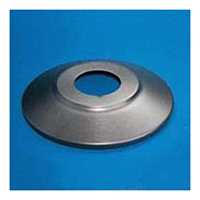 White Aluminum Flash Collar for Ground Set Flagpole, CCOL060A512W