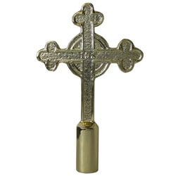 Catholic Cross Ornament with Ferrule, CCROS9JG