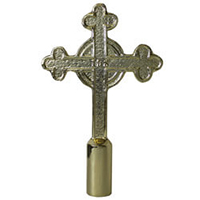 Catholic Cross Ornament with Ferrule, CCROS9JG