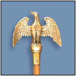 Perched Eagle Ornament with Ferrule, CEAGL7S