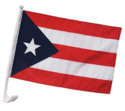 Puerto Rico Polyester Car Flag (12 in. x 16 in.), CFPUER