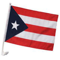 Puerto Rico Polyester Car Flag (12 in. x 16 in.), CFPUER
