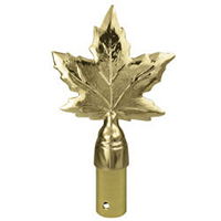 Maple Leaf Ornament with Ferrule, CMAPL8B