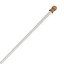 Pole with Wooden Ball Ornament, CPOLE6F