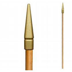 One-Piece Pole with Gilted Spear Ornament, CPOLE5S