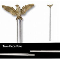 Poles with Eagle Ornaments