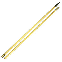Wood Pole with Gilted Spear Ornament