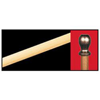 Pole with wooden ball ornament