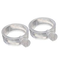 Flagpole Mounting Rings - Clear Plastic