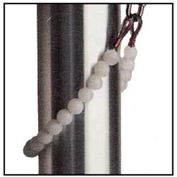 Internal Halyard Retainer Ring, White, 6 in. dia., CRETA6