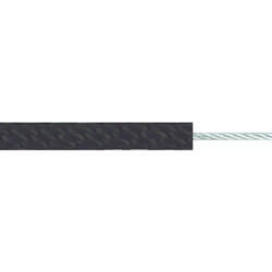 Wire Core Halyard Rope for 30 ft Flagpole (5/16 in dia Black Nylon ...