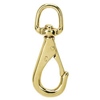 4-3/4 in. Brass Swivel Snap Hook, CSNAP1100