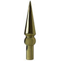 Round Spear Ornament with Ferrule, CSPEA85G