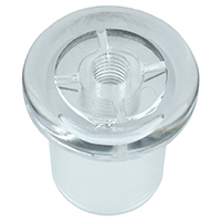 Top Ornament Fitting for 15 and 20 ft Ground Set Telescoping Flagpoles, CTELE320096