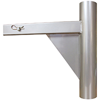 Trailer Hitch Mount for 15 and 20 ft Ground Set Telescoping Flagpoles, CTELE323445