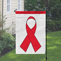 Red Ribbon Banner, DBANN1218RED