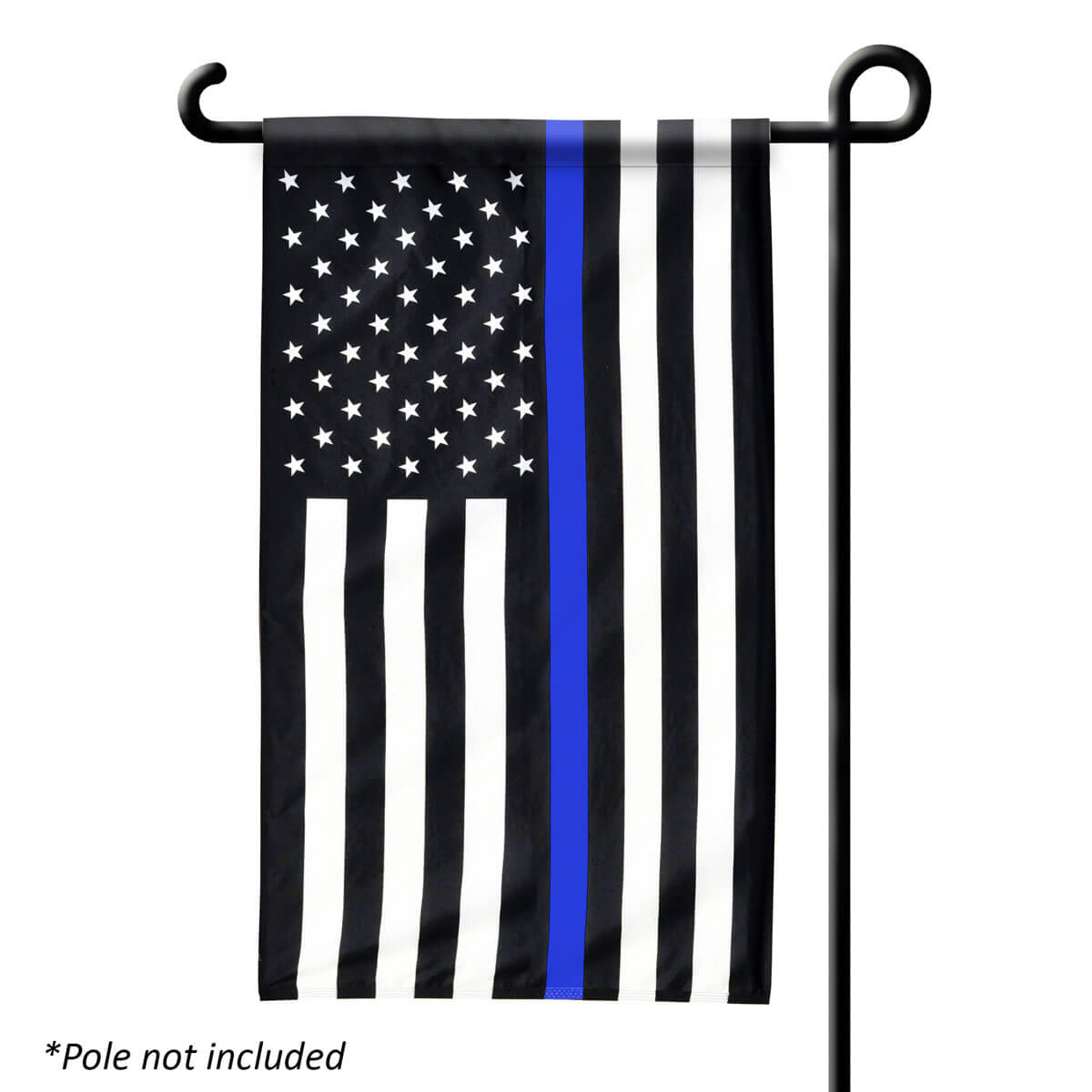 Thin Blue Line US Garden Banner (12 in x 18 in) | FlagandBanner.com