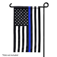 Thin Blue Line US Garden Banner, DBANN1218TBL