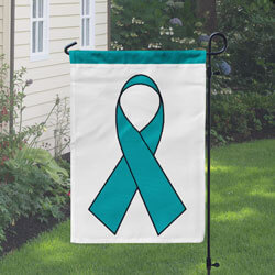 Teal Ribbon Banner, DBANN1218TEAL