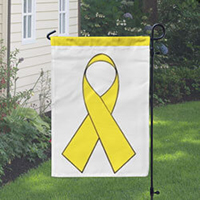 Yellow Ribbon Banner, DBANN1218YELLOW